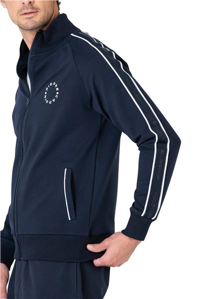 Pierre Cardin 7130 Erkek Uzun Kollu Dik Yaka Eşofman Takımı-Lacivert