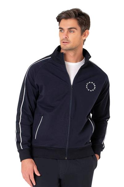 Pierre Cardin 7130 Erkek Uzun Kollu Dik Yaka Eşofman Takımı-Lacivert