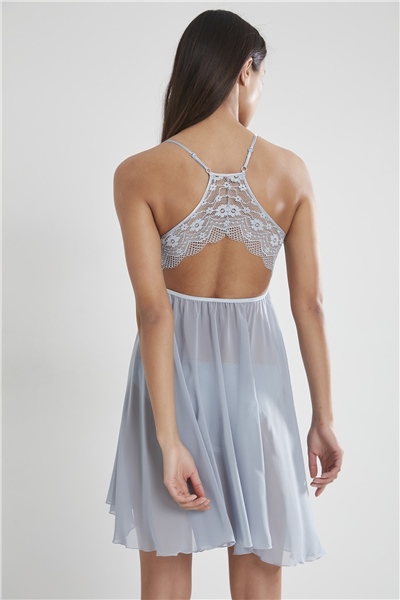 Pierre Cardin 880 Saten Gecelik - Mist