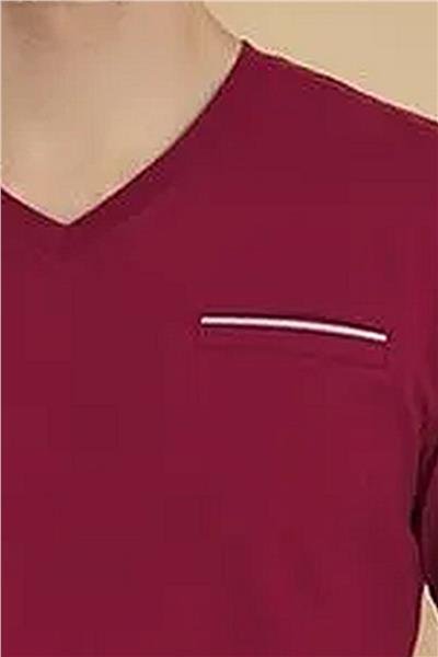 Polat 1607 Elitepoint Erkek Uzun Kollu V Yaka Pijama Takımı-Bordo