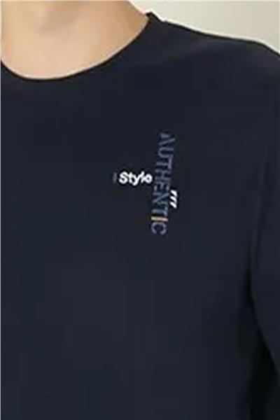 Polat 1612 Elitepoint Erkek Uzun Kollu Bisiklet Yaka Pijama Takımı-Lacivert