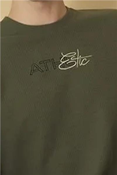 Polat 1627 Elitepoint Erkek Uzun Kollu Bisiklet Yaka Pijama Takımı-Haki