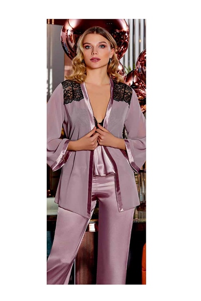 Saten Büstiyerli 3lü Set