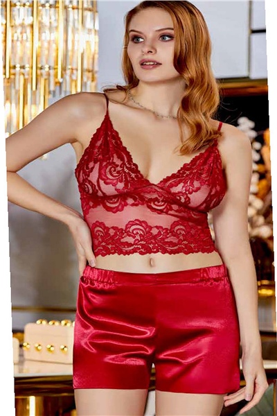 Saten Büstiyerli 4lü Set