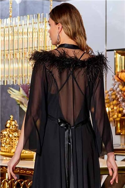 Saten Gecelik Sabahlık Takım