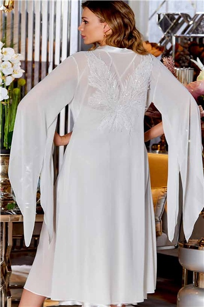 Saten Gecelik Sabahlık Takım