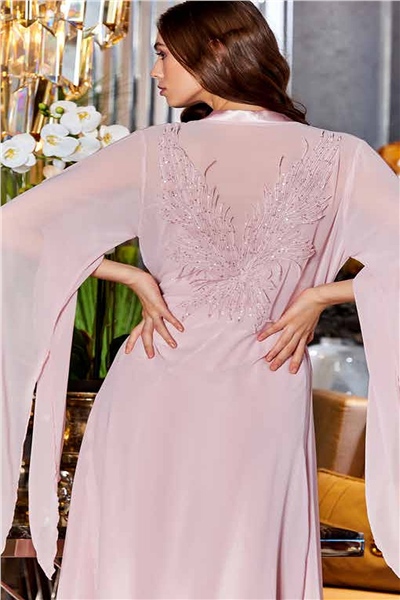 Saten Gecelik Sabahlık Takım