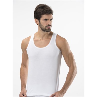 Türen 108 Penye Erkek Atlet  İkili Paket-BEYAZ