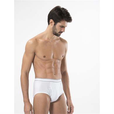 Türen 120 Ribana Kemerli Erkek Slip-BEYAZ