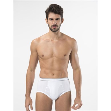 Türen 120 Ribana Kemerli Erkek Slip-BEYAZ