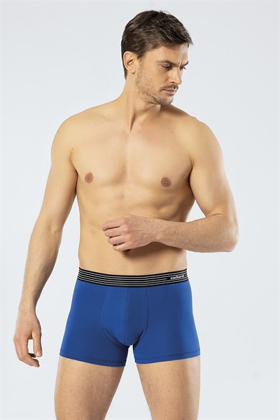 Cacharel 1320 3lü Erkek Boxer-Lacivert&İndigo&Saks