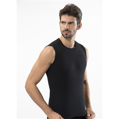 Türen 134 Spor O Yaka Erkek Atlet  İkili Paket-SIYAH