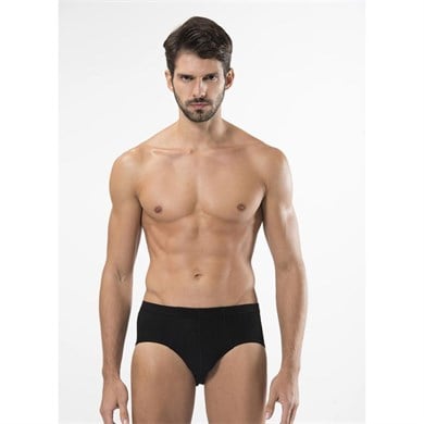 Türen 155 Ribana Kom Erkek Slip  İkili Paket-SIYAH