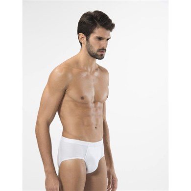 Türen 155 Ribana Kom Erkek Slip  İkili Paket-BEYAZ