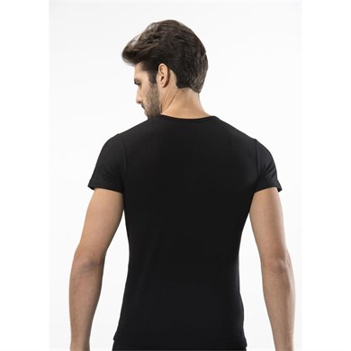 Türen 169 Likralı Erkek T-Shirt-SIYAH
