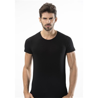 Türen 169 Likralı Erkek T-Shirt-SIYAH