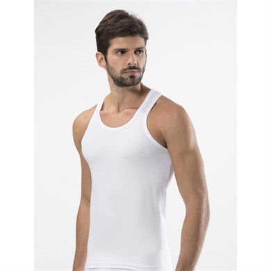 Türen 171 Likralı Spor Erkek Atlet-BEYAZ