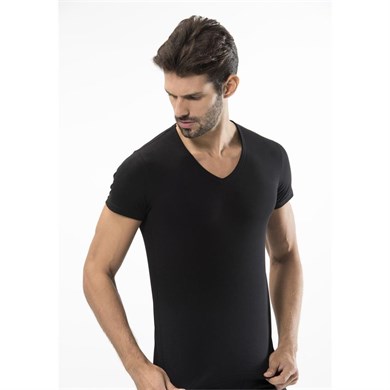 Türen 172 Likralı Erkek T-Shirt-SIYAH