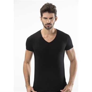 Türen 172 Likralı Erkek T-Shirt-SIYAH
