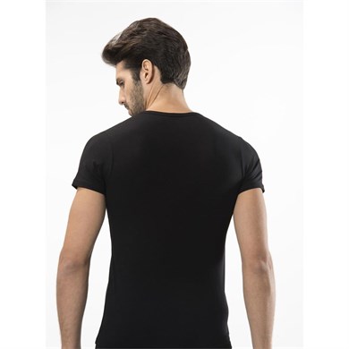 Türen 172 Likralı Erkek T-Shirt-SIYAH