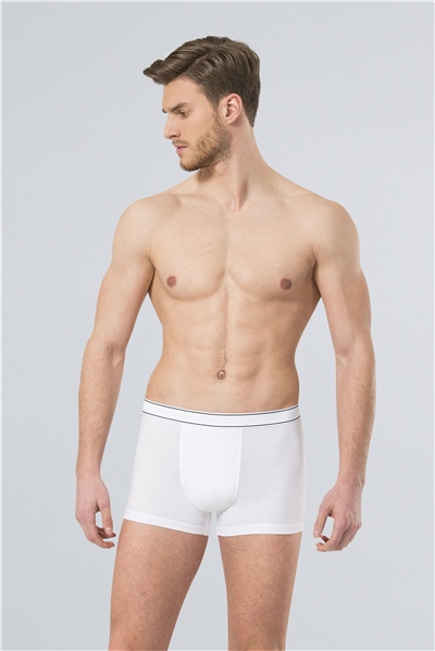 Türen 175 Erkek 3lü Boxer-Beyaz&Sıyah&Grı