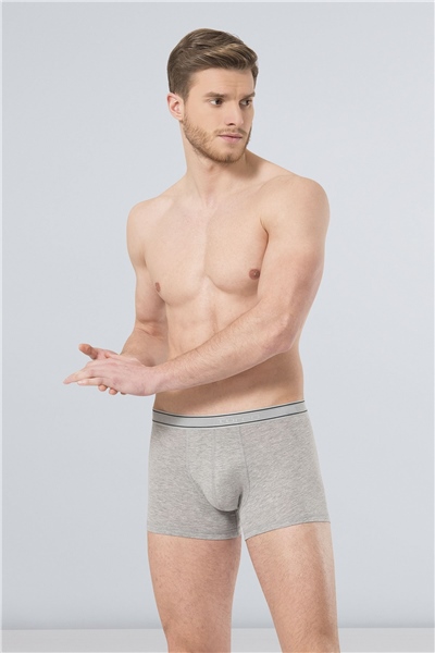 Türen 175 Erkek 3lü Boxer-Beyaz&Sıyah&Grı