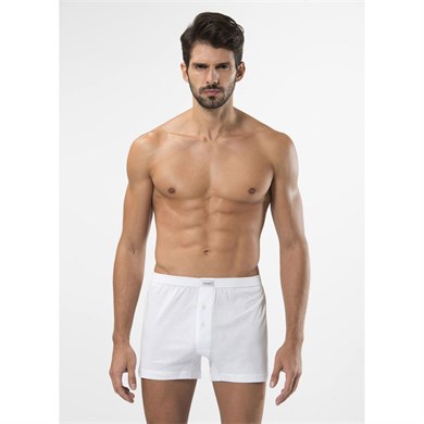 Türen 186 Düğmeli Boxer  İkili Paket-BEYAZ