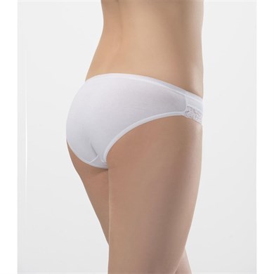 Türen 238 İkili Likralı Fistolu Bikini - Beyaz