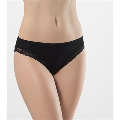 Türen 238 İkili Likralı Fistolu Bikini - Siyah
