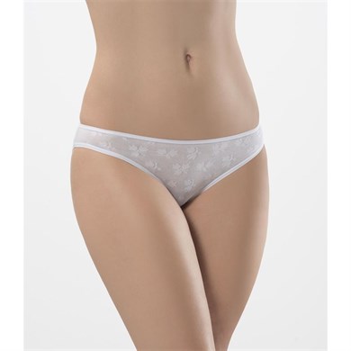 Türen 256 İkili Jakarlı Bikini-BEYAZ