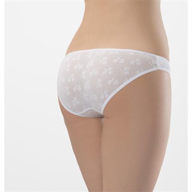 Türen 256 İkili Jakarlı Bikini-BEYAZ