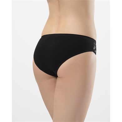 Türen 261 İkili Likralı Dantelli Bikini-SIYAH