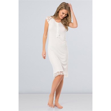 Türen 3123 Gecelik  - Ekru