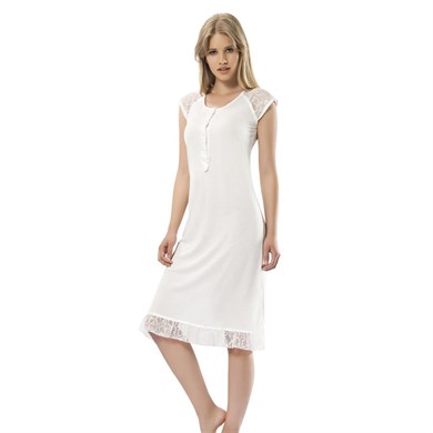 Türen 3123 Gecelik  - Ekru