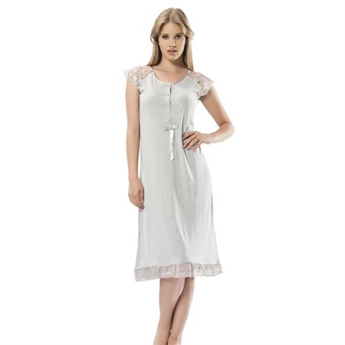 Türen 3123 Gecelik  - Gri