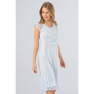 Türen 3123 Gecelik  - Mavi
