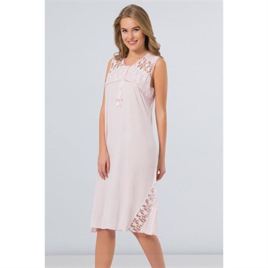 Türen 3124 Gecelik  - Pembe