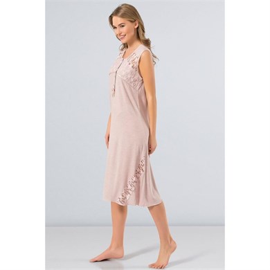 Türen 3124 Gecelik  - Pudra