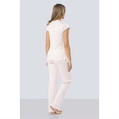 Türen 3199 Dantelli Pijama Takımı  - Pembe