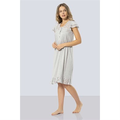 Türen 3284 Gecelik  - Gri