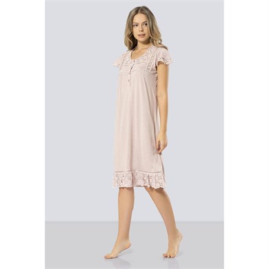 Türen 3284 Gecelik  - Pudra