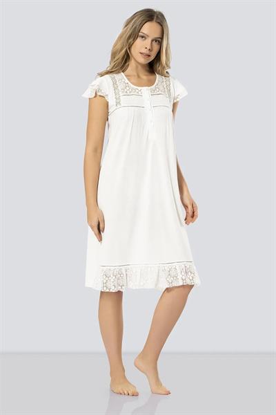 Türen 3284 Gecelik  - Ekru