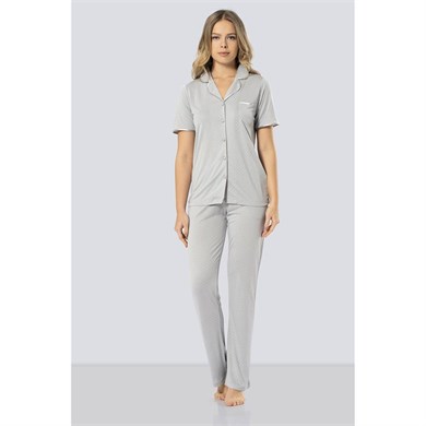 Türen 3291 Puanlı Pijama Takımı  - Gri
