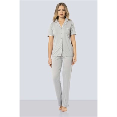 Türen 3291 Puanlı Pijama Takımı  - Gri