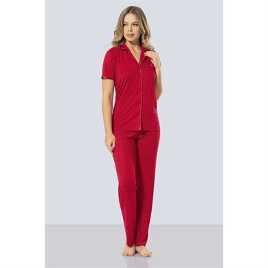 Türen 3291 Puanlı Pijama Takımı  - Kırmızı