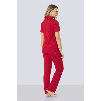 Türen 3291 Puanlı Pijama Takımı  - Kırmızı