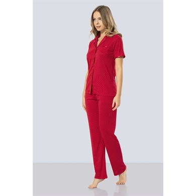 Türen 3291 Puanlı Pijama Takımı  - Kırmızı