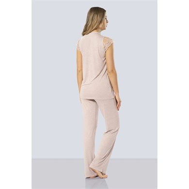 Türen 3294 Lohusa Pijama Takımı  - Pudra