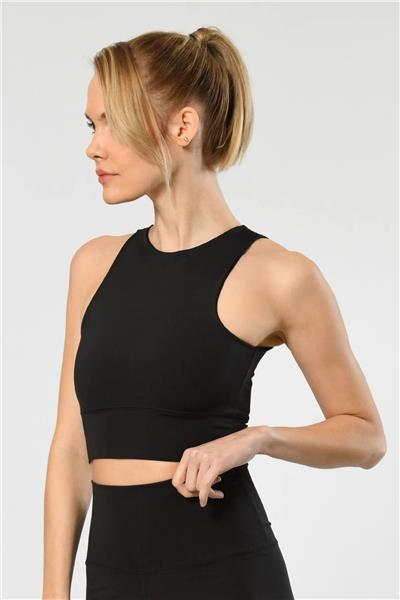 Türen 3701 Kadın Askılı Halter Yaka Sporcu Büstiyer-Siyah