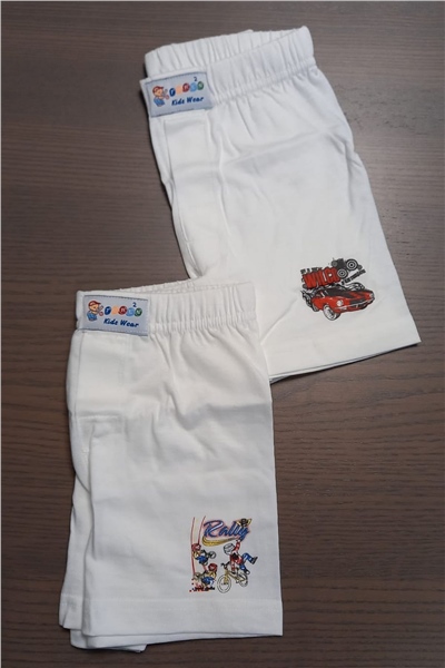 Türen 423 Erkek Çocuk 2li Boxer-Beyaz